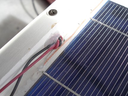 A knot in the wires for strain relief