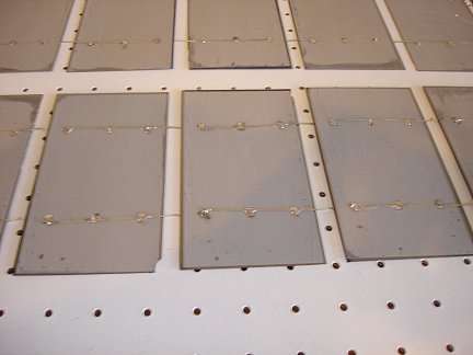 How the solar cells are grouped together