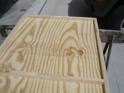 A close-up of the shallow box