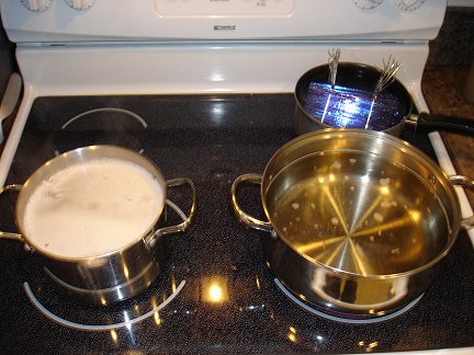 The three step process for removing the wax from the solar cells