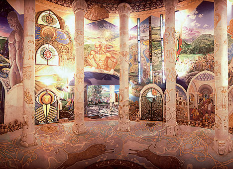 The Hall of the Earth in the Damanhur Temples