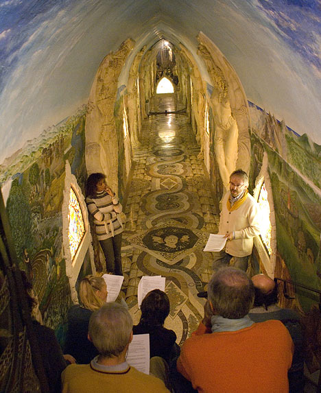The Hall of the Earth in the Damanhur Temples