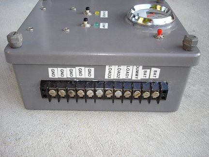 The output side of the charge controller