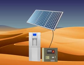 Atmospheric water with solar panels, even in the desert.